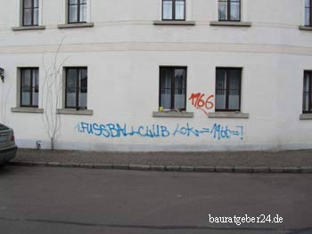 Graffiti an Hauswnad