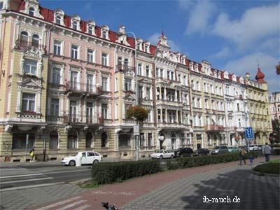 Historische Häuser in Karlovy Vary