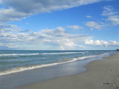 Meer und Regenbogen